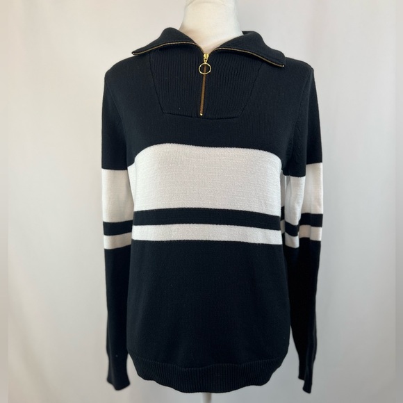 NEW / J.Crew factory Active cotton quarter-zip pullover - Picture 7 of 7